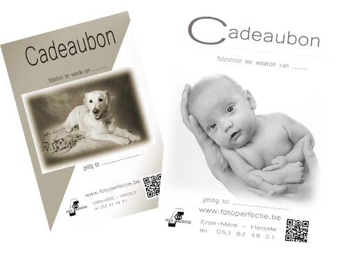 voorbeeld cadeaubon studio portret